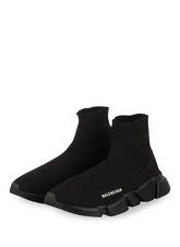 Balenciaga Hightop-Sneaker Speed Trainer schwarz