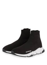 Balenciaga Hightop-Sneaker Speed Trainer schwarz