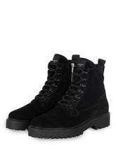 Nubikk Schnürboots Logan Harbor Suede schwarz