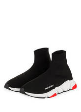 Balenciaga Hightop-Sneaker Speed Trainer schwarz