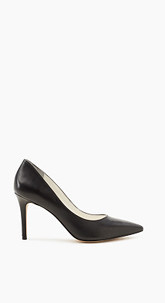 Zeitloser Leder-Pumps mit Pfennigabsatz