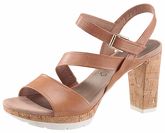 Tamaris High-Heel-Sandalette camelfarben