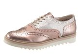 Marco Tozzi Schnürschuh rosa metallic