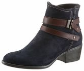 Tamaris Stiefelette marine-braun