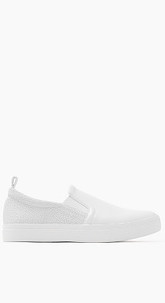 Slip On-Sneaker im Material-Mix