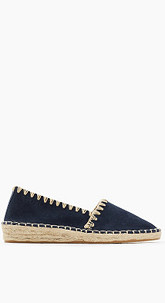 Espadrilles aus softem Veloursleder