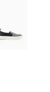 Slip On-Sneaker mit Glitter und Woodstock