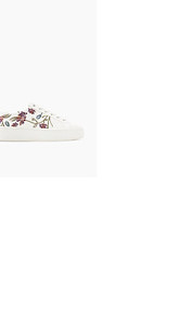 Trend-Sneaker mit Blumen-Stickerei
