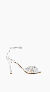 Elegante Sandalette in Metallic-Ton