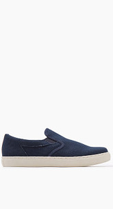 Slip-On Sneaker aus Baumwoll-Canvas