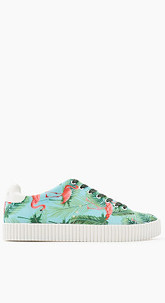 Trend-Sneaker mit Flamingo-Print