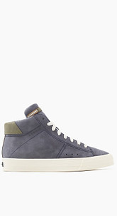 Schnür-Sneaker in Leder-Optik