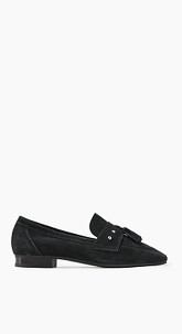 Tassel-Loafer aus rauem Rindsleder