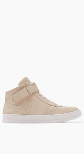 High Top-Sneaker in Leder-Optik