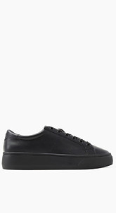 Trend-Sneaker in glatter Leder-Optik