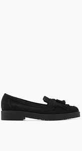 Tassel-Loafer aus Leder mit Haferlasche