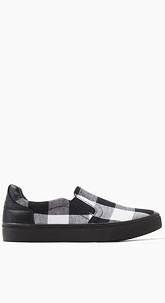 Slip-On Sneaker mit Karo-Muster