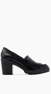 Loafer aus Leder mit Haferlasche