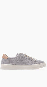 Canvas-Sneaker mit Glitter-Finish