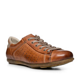 Sneaker, Kalbleder, cognac