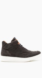 Knöchelhoher Sneaker aus Veloursleder