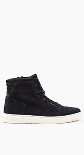 High Top-Sneaker aus Rauleder