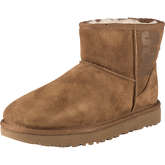 Classic Mini Ugg Rubber Logo Winterstiefeletten braun Damen