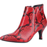 Paul Green Stiefelette Klassische Stiefeletten schwarz/rot Damen