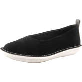 Clarks Step Weltease. Sportliche Ballerinas schwarz Damen