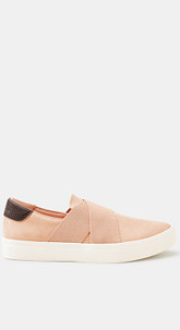 Slip On-Sneaker in Leder-Optik