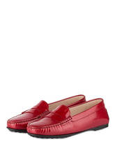 Tod's Lack-Mokassins City Gommino rot