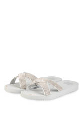 Flip*Flop Pantoletten Cross Glam silber