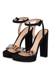 Gianvito Rossi Plateau-Sandalen 100 schwarz