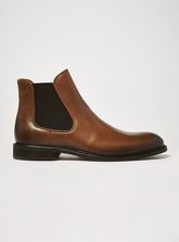 SELECTED HOMME 'Baxter' Chelsea Boots aus Leder, beige, Braun