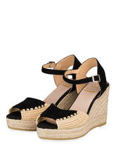 Kanna Wedges Raffia schwarz