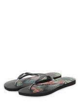 Havaianas Zehentrenner Tropical schwarz