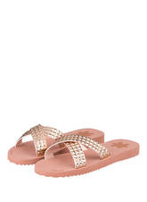 Flip*Flop Pantoletten Cross Tile rosa