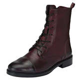 CRICKIT Schnürstiefel in Used-Optik Ankle Boots bordeaux Damen