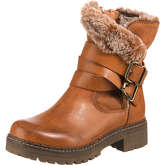 Laufsteg München Winterstiefeletten cognac Damen