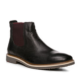 Chelsea-Boots Glattleder schwarz