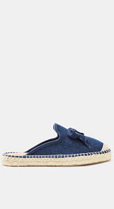 Espadrilles-Slipper aus Denim