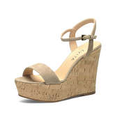 Evita Damen Keilsandalette VALERIA Keilsandaletten beige Damen