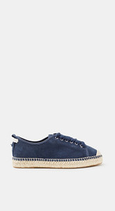 Espadrilles-Schnürer aus Veloursleder