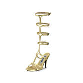 FUNTASMA® Kostümschuhe Gladiator Roman Römersandalen gold Damen