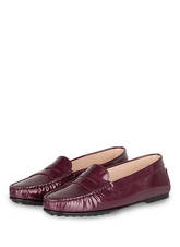 Tod's Lack-Mokassins City Gommino rot