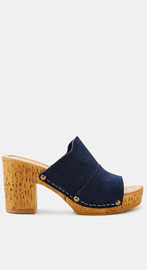 Clog-Pantolette aus Leder