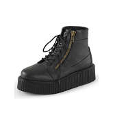 Demonia® Platform-HighTops Creeper Klassische Stiefeletten schwarz Herren