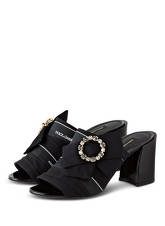 Dolce&Gabbana Sandalen Mit Schmucksteinbesatz schwarz