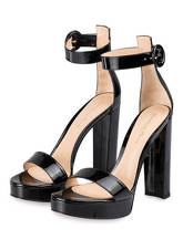 Gianvito Rossi Plateau-Sandaletten Versilia schwarz