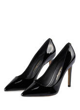 Salvatore Ferragamo Lack-Pumps schwarz